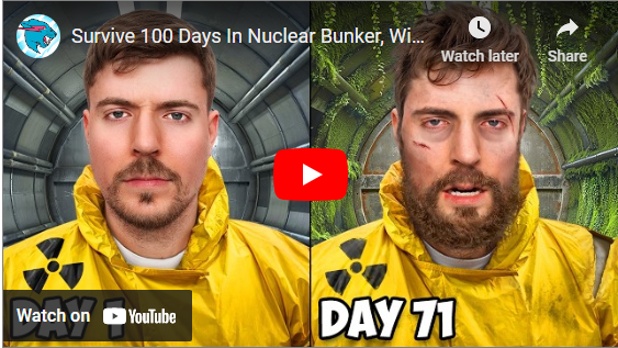 Survive 100 Days In Nuclear Bunker, Win $500,000